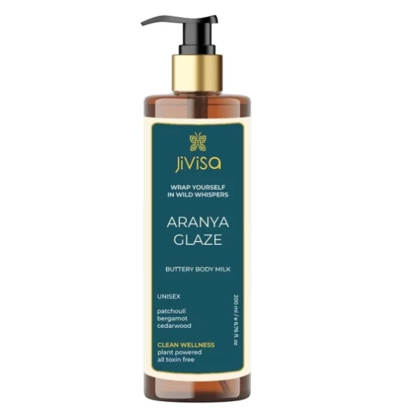 Jivisa Aranya Glaze Buttery Body Milk for Skin Renewal and Softness (200ml) available on Herbkart