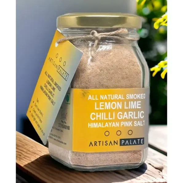 Artisan Palate Smoked Lemon Lime Chilli Garlic Himalayan Pink Salt Pack Jar 150 gms, Herbkart8t771Ji0ChycML.webp, Herbkart8t771Ji0ChycML