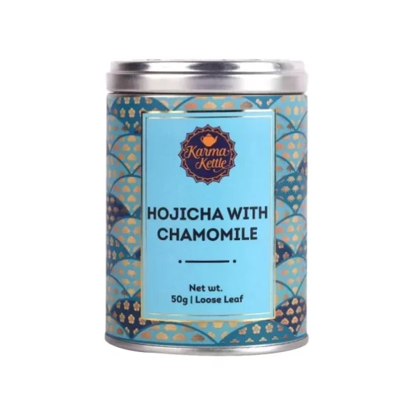 Karma Kettle Hojicha Green Tea blended with Chamomile flakes - 50gm, Herbkart8t7615Sp8v7E0L.webp, Herbkart8t7615Sp8v7E0L