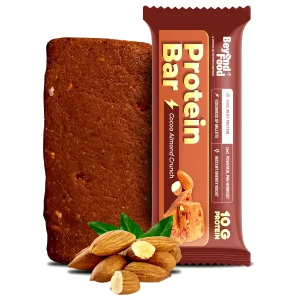 Beyond Food Protein Bars - Whole Nutrition Snack - Cocoa Almond Crunch - Pack of 6, Herbkart8t771zsl0qS0XL.webp, Herbkart8t771zsl0qS0XL