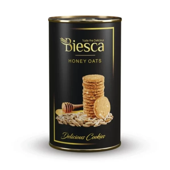 Biesca Natural Honey Oats Cookies 185g available on Herbkart