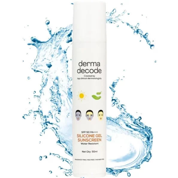 derma decode Waterproof Sunscreen For Swimming Spf-50 Pa ++++ - 50 Ml available on Herbkart