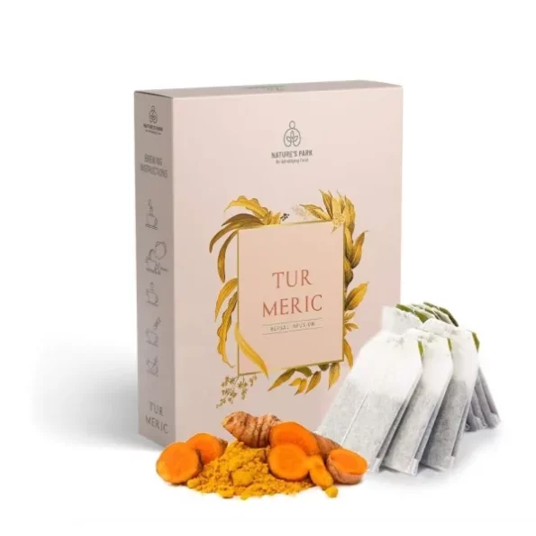 Nature's Park TURMERIC HERBAL INFUSION Tea Bags available on Herbkart