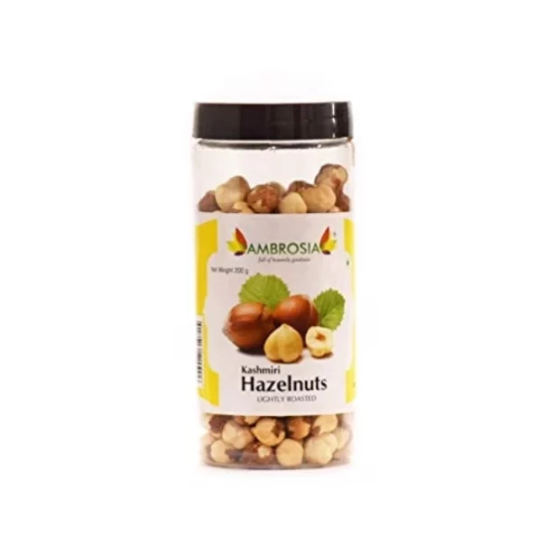 Ambrosia Lightly Roasted Kashmiri Hazelnuts 200g available on Herbkart