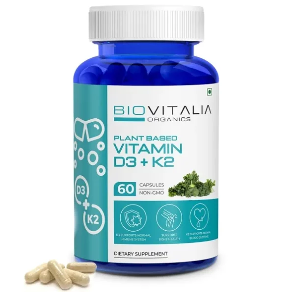 Biovitalia Organics Plant Based Vitamin D3 + K2 Capsules - 60 Vegan Capsules, Herbkart8t771ZNlf8omlL.webp, Herbkart8t771ZNlf8omlL