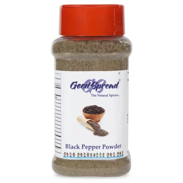 GoodSpread Organic Black Pepper Powder - 200 gm available on Herbkart