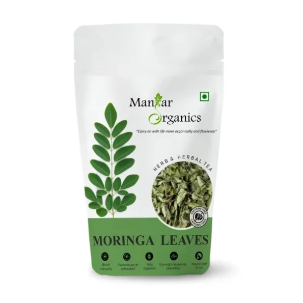 ManHar Organics - Moringa Leaves Jar 100gm available on Herbkart