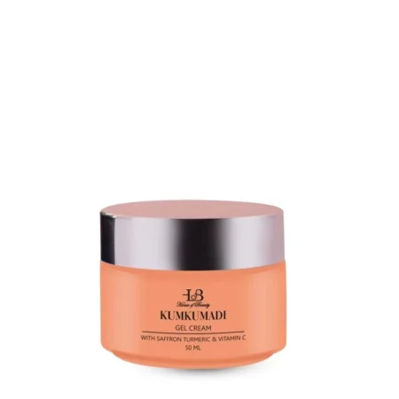 HOUSE OF BEAUTY Kumkumadi Gel Cream with Saffron, Turmeric and Vitamin C for Face, Skin Brightening, Lightening and Glow, Moisturizing, Reduces Pigmentation (50 ML, Pack of 1)