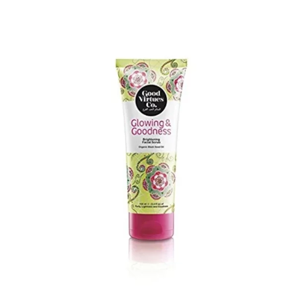 Good Virtues Co. Brightening Facial Scrub 100ml available on Herbkart