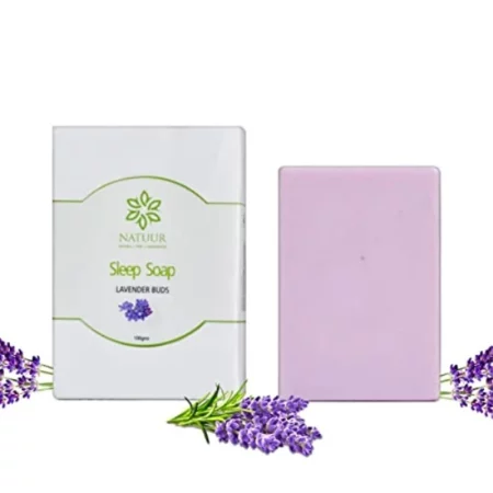 NATUUR - Lavender Shea Sleep Soap - 100g | Relaxing & Calming | Infused with Lavender Essential Oil | Help to Promotes Restful Sleep