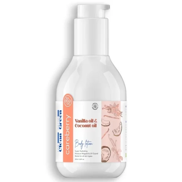 Careberry Body Lotion with Vanilla, Coconut Oil & Vitamin - 200ml, Herbkart8t761M20yekAStL.webp, Herbkart8t761M20yekAStL