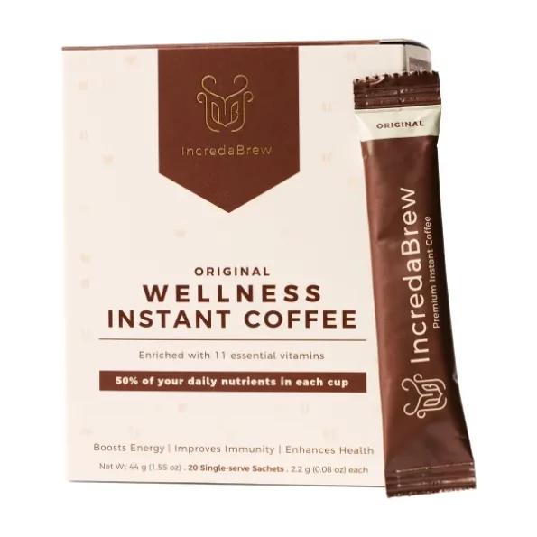 IncredaBrew Wellness Instant Coffee Powder - 20 x 2.2g Instant Coffee Sachets, Herbkart8t781YU70vwWXL.webp, Herbkart8t781YU70vwWXL