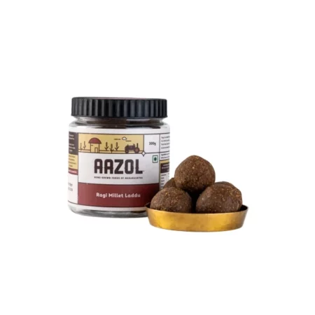 Aazol Ragi Millet Laddu - 300g | Made with Desi Ghee & Jaggery | Rich in Protein, Iron & Calcium | Ready to Eat