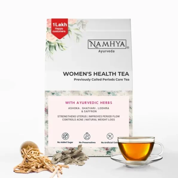 NAMHYA Womens Health Tea (with Shatavari and Ashoka) with Natural Ayurvedic Herbs (100 Grams) available on Herbkart