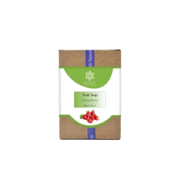 Natuur - Strawberry Fruit Soap - 75g available on Herbkart