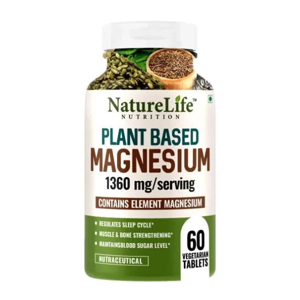 Nature Life Nutrition Plant Based Magnesium Supplement 1360mg - 60 Veg Tablets, Herbkart8t761a2JvRsTcL.webp, Herbkart8t761a2JvRsTcL