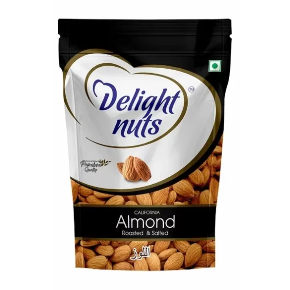 Delight Nuts California Almonds (Rosted and Salted) -200g available on Herbkart