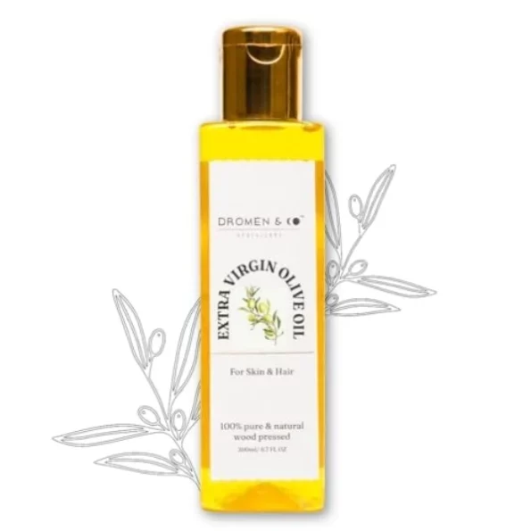 Dromen & Co Extra Virgin Olive Oil for Skin and Hair - 200 ml available on Herbkart