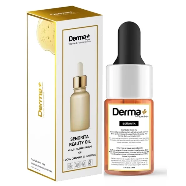 Derma+ Cure Senorita Anti Ageing Elixir Oil Serum 10ml available on Herbkart