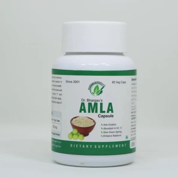 Dr.Bhargav's Amla I Amalaki Indian Gooseberry 60 Capsules available on Herbkart