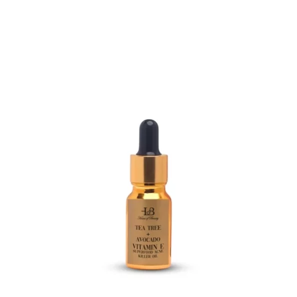 House Of Beauty Acne Oil W/T Tea Tree, Avocado & Vit-E For Drying Pimpled & Oily Skin (10ml) available on Herbkart