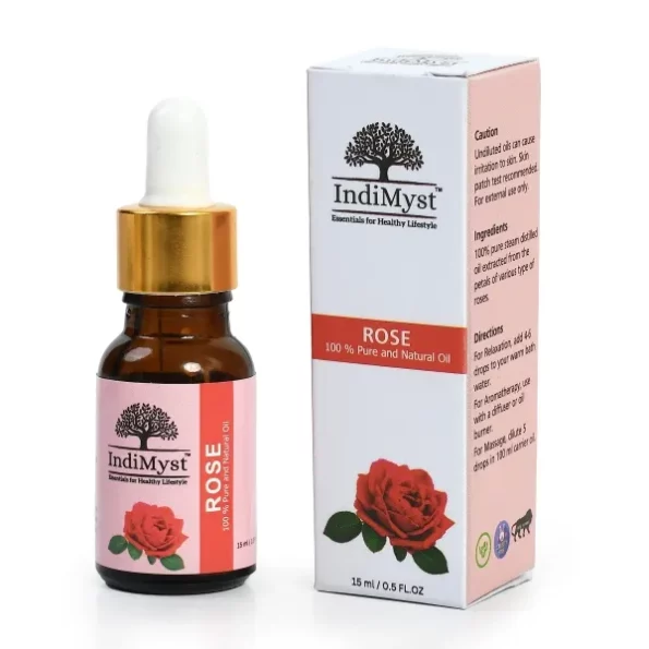 IndiMyst Rose Essential Oils - 15 ml available on Herbkart