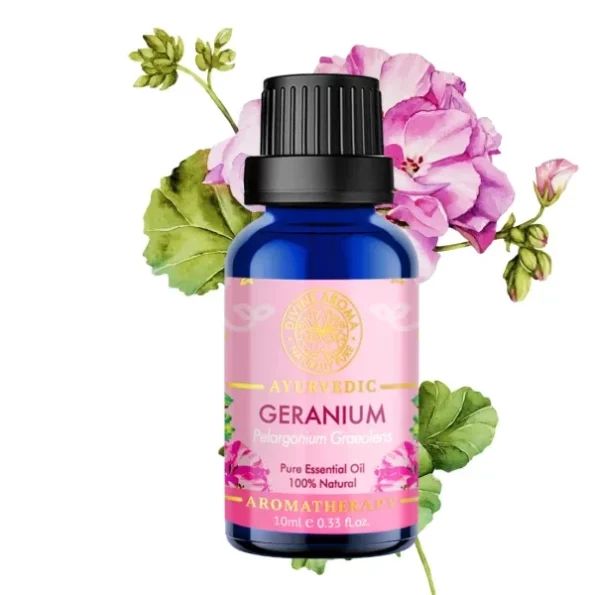 Divine Aroma Geranium Essential Oil 100% PURE & Natural Essential Oil 10ml, Herbkart8t761QtpHl61RL.webp, Herbkart8t761QtpHl61RL