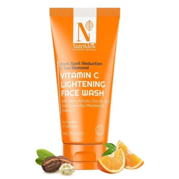 Nutriglow Advanced Organics Vitamin C Lightening Face Wash - 100gm available on Herbkart