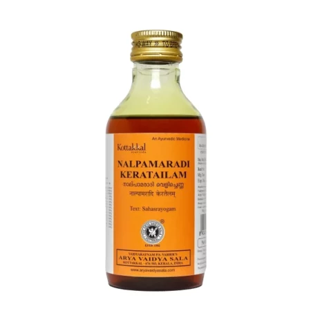 Kottakkal Ayurveda Nalpamaradi Keratailam - 200 Ml, Enriched With Herbal Ingredients For Skin.