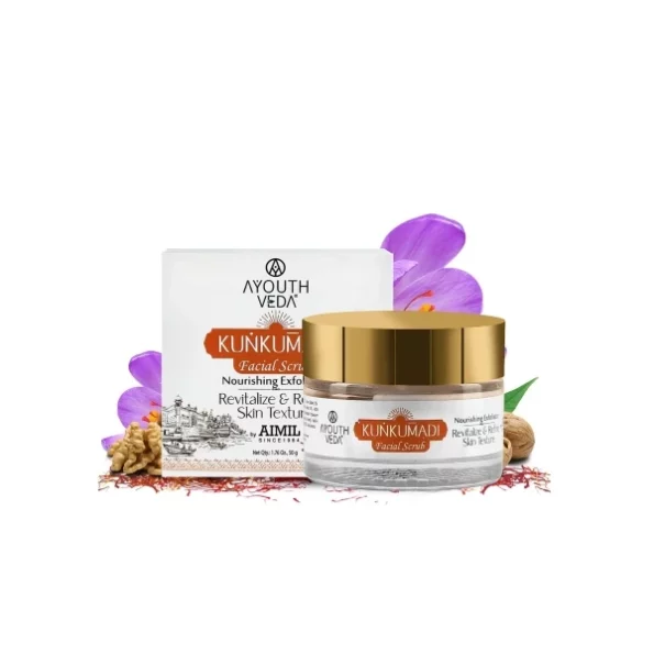 Ayouthveda Kunkumadi Face Scrub - 50g available on Herbkart