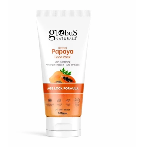 Globus Naturals Papaya Face Pack, 100 gm, Herbkart8t751HramDVnJL.webp, Herbkart8t751HramDVnJL