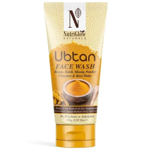 NutriGlow Natural's Ubtan Face Wash, 100g available on Herbkart