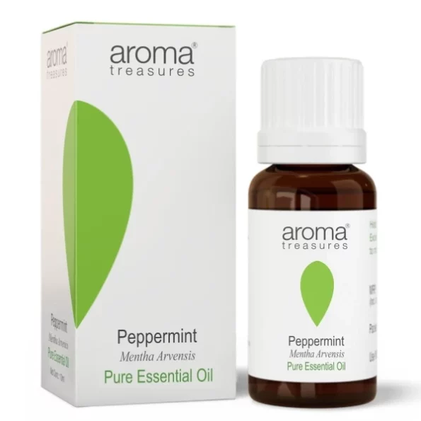 Aroma Treasures Peppermint Essential Oil - 10ml available on Herbkart