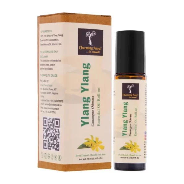 Charming Aura Ylang Ylang Essential Oil Roll-On 10ml available on Herbkart