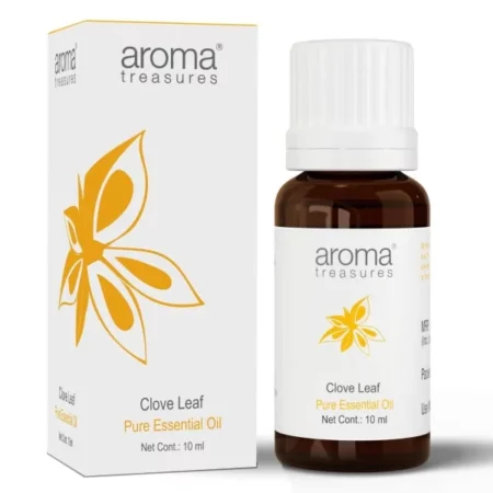 Aroma Treasures 100% Pure Clove Leaf Essential Oil | 100% Pure & Natural Theraputic Essential oil for healthy Skin, body, Aromatherapy - 10ml
