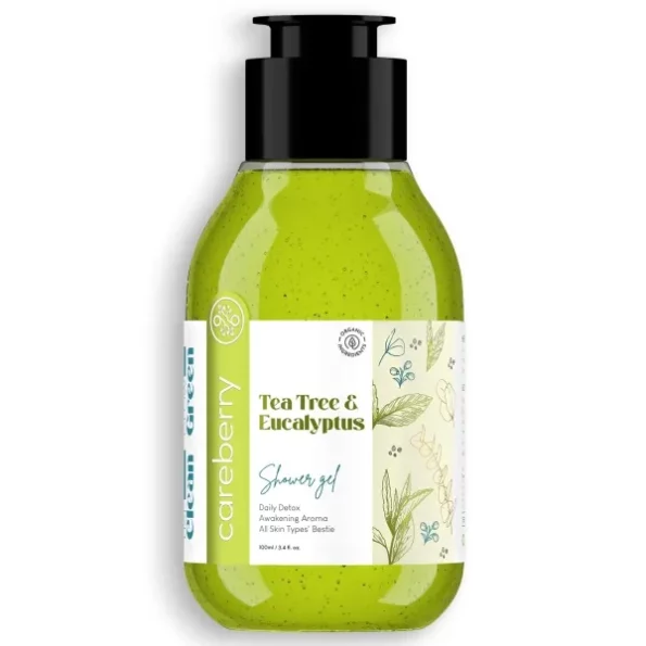 Careberry Organic Tea Tree & Eucalyptus Oil Shower Gel 100ml, Herbkart8t771787j1LoBL.webp, Herbkart8t771787j1LoBL