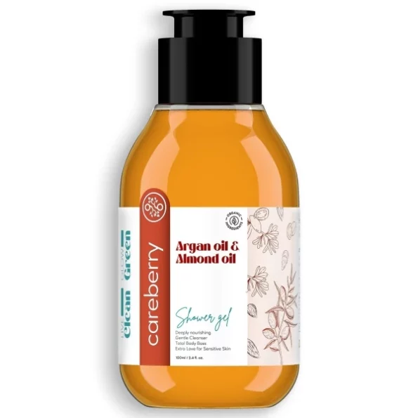 Careberry Argan & Almond Oil Shower Gel 100 mL, Herbkart8t7719SK5AlzIL.webp, Herbkart8t7719SK5AlzIL