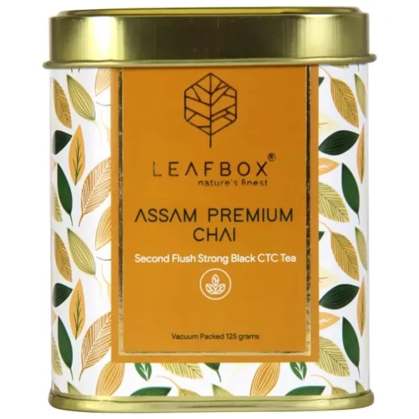 LEAFBOX Assam Premium Chai Tea, 125 Grams available on Herbkart