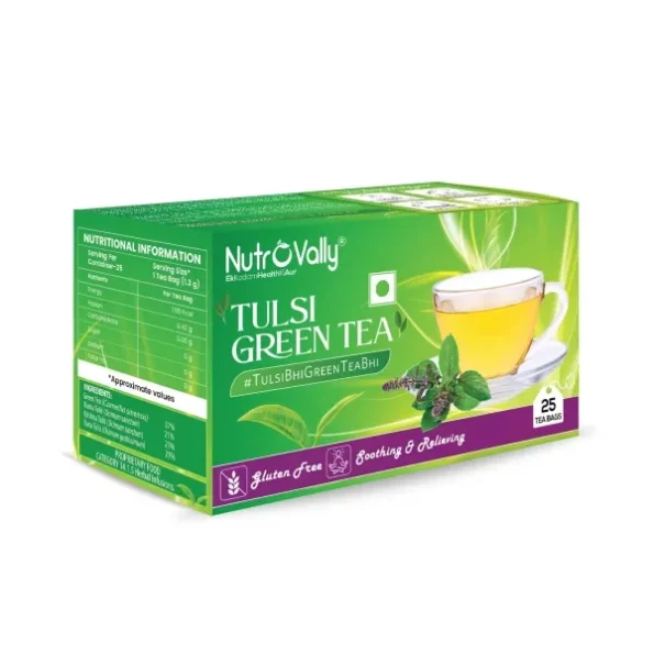 NutroVally Green Tea Tusli 25 Pcs Tea bags, Herbkart8t771kCWGAISRL.webp, Herbkart8t771kCWGAISRL