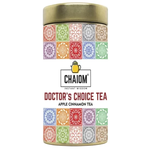 ChaiOm -Doctor Choice Apple Cinnamon Green Tea 100g available on Herbkart