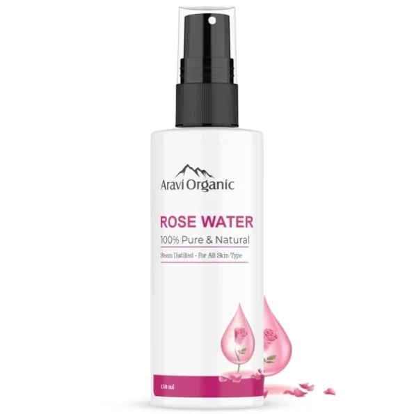 Aravi Organic Pure & Natural Rose Water - 150 ml, Herbkart8t751iuCT20BJXL.webp, Herbkart8t751iuCT20BJXL