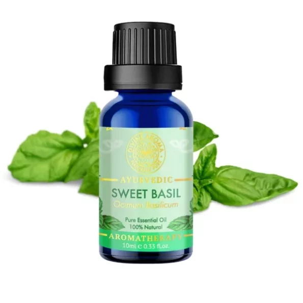 Divine Aroma Basil (Sweet) Essential Oil 10ml available on Herbkart