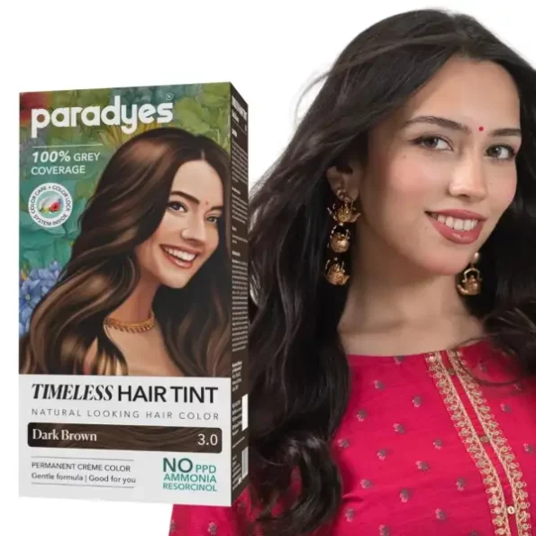 Paradyes Dark Brown Timeless Hair Tint, Permanent CrÃ¨me Hair Colour, 3.0 Dark Brown, Herbkart8t761H20AqJ8HyL.webp, Herbkart8t761H20AqJ8HyL