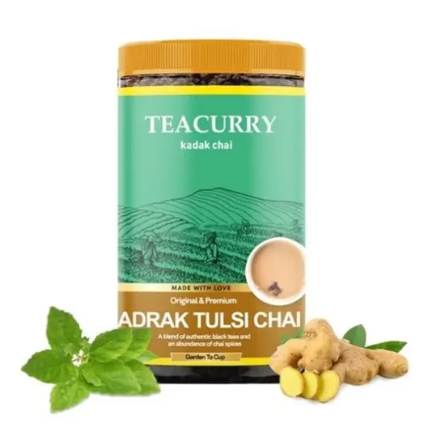 Teacurry Adrak Tulsi Chai (100 Grams, 50 Cups), Herbkart8t741TrYj6vr0L.webp, Herbkart8t741TrYj6vr0L