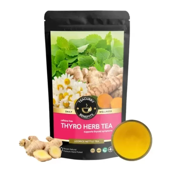 Teacurry Thyroid Support Ginger Tea (2 Month Pack, 200 Grams Loose), Herbkart8t761pC4xvXT6L.webp,