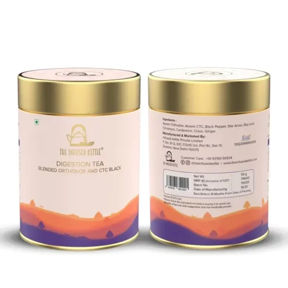 The Infused Kettle Premium Digestion Tea - 50gm available on Herbkart