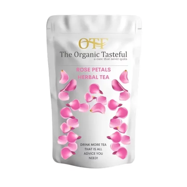 OTF Rose Flower Petals Tea, (50 Grams-75 Cups) available on Herbkart