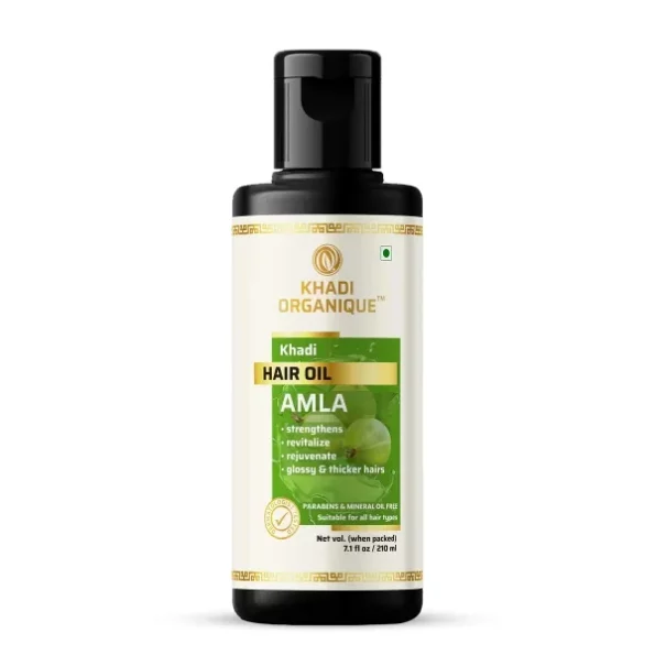 Khadi Organique Amla Hair Oil Without Mineral Oil Hair available on Herbkart