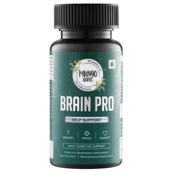 Mango Herbs Brain Pro: Natural Nootropic & Brain Health Supplement, 60 Tablets, Herbkart8t75129YZEIGLL.webp, Herbkart8t75129YZEIGLL