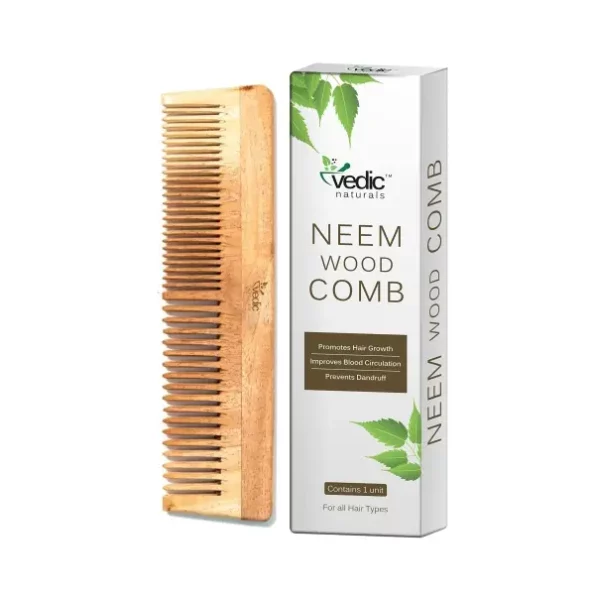 Vedic Naturals 100% Pure & Natural Neem Wood Comb, Herbkart8t771RdCsx07EL.webp,